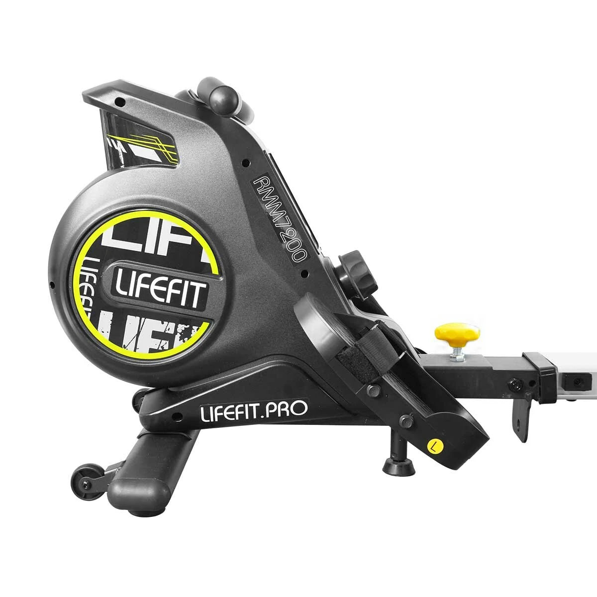LIFEFIT RMM7200 Romaskine 100 kg Maksimal belastningskapacitet Sammenfoldelig justerbar maskine med digital LCD-skærm Helkrops-sundhedstræning til brug i hjemmet