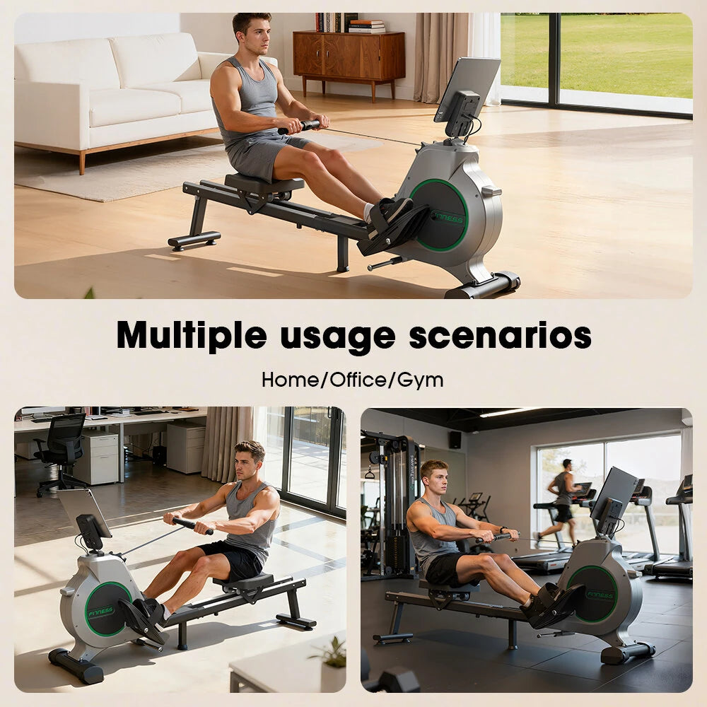 [EU Direct] Formill QK-530 Magnetisk Rormaskine - Ultra-stille Svinghjul, APP-kompatibel, 16 Modstandsniveauer med Ergonomisk Sæde, Oprindeligt Sammenfoldet Pladsbesparende til Hjemmet