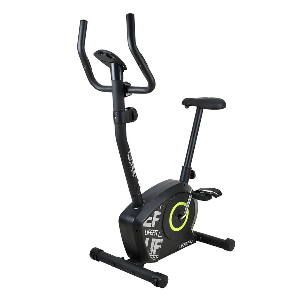 LIFEFIT EB3100 motionscykel 120 kg maks. belastningskapacitet fitnessudstyr med LED-display aerob motionscykel udstyr til hjemmetræning sport