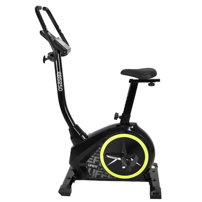 LIFEFIT EB5250 Motionscykel 150 kg Maksimal Belastning Fitnessudstyr med LED-skærm Aerob Fitnesscykel til Hjemmetræning Sport
