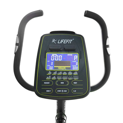 LIFEFIT EB7200 Motionscykel 150kg Maks. belastningskapacitet Fitnessudstyr med LED-display Aerobisk fitness cykeludstyr til hjemmetræning