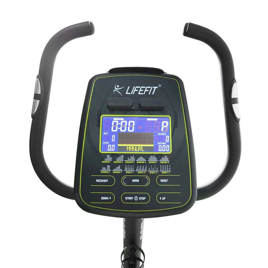 LIFEFIT EB7200 Motionscykel 150kg Maks. belastningskapacitet Fitnessudstyr med LED-display Aerobisk fitness cykeludstyr til hjemmetræning