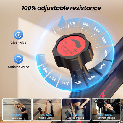 Formill QK101 Smart motionscykel spinningcykel indendørs 6 kg svinghjul ultrastille magnetisk modstandscykel 120 kg belastningskapacitet med justerbart styr og sæde professionel bodybuilding fitness