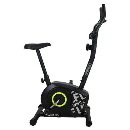 LIFEFIT EB3100 motionscykel 120 kg maks. belastningskapacitet fitnessudstyr med LED-display aerob motionscykel udstyr til hjemmetræning sport