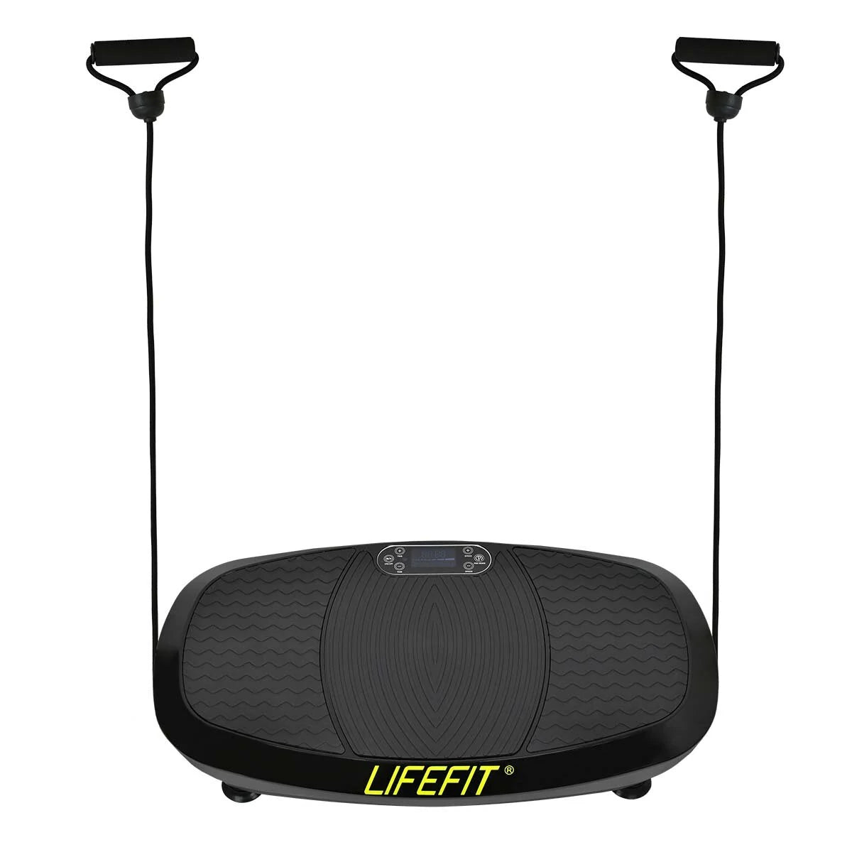 [EU DIREKTE] LIFEFIT F-DESK-03-01 Vibrationsplade Træningsmaskine med Loop Modstandsremme Hjemmetræningsudstyr til Muskelmassage Formning Lav Støj Vibrations Fitness