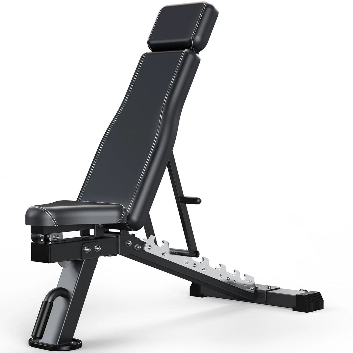 [EU Direkte] Bominfit AB600 Folding Vægtbænk, 600KG Heavy Duty Justerbar Træningsbænk til Hjemmegym, 10 Positioner til Helkroppstræning, Portabel Styrketræningsudstyr