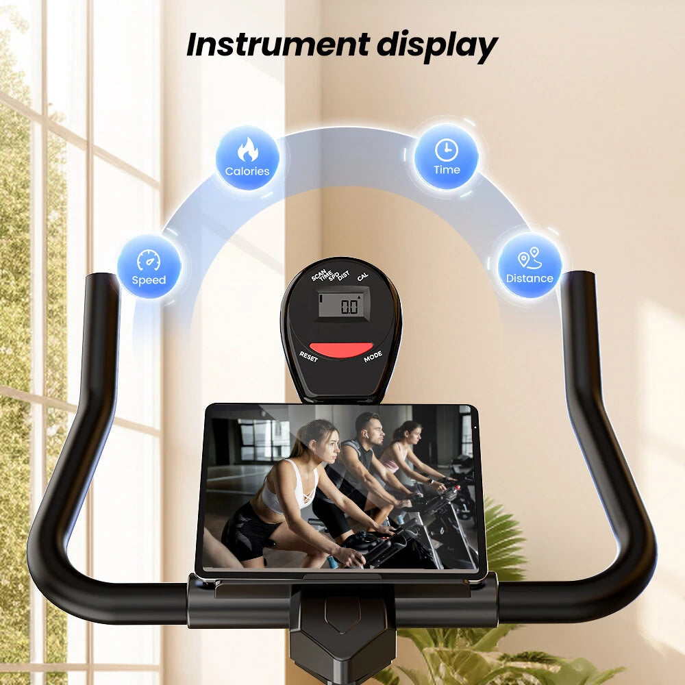 Formill QK101 Smart motionscykel spinningcykel indendørs 6 kg svinghjul ultrastille magnetisk modstandscykel 120 kg belastningskapacitet med justerbart styr og sæde professionel bodybuilding fitness