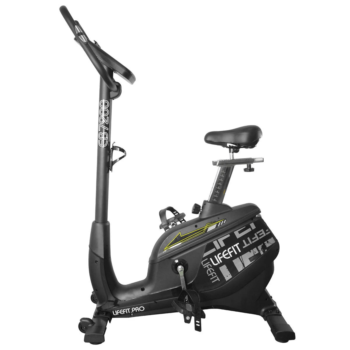 LIFEFIT EB7200 Motionscykel 150kg Maks. belastningskapacitet Fitnessudstyr med LED-display Aerobisk fitness cykeludstyr til hjemmetræning