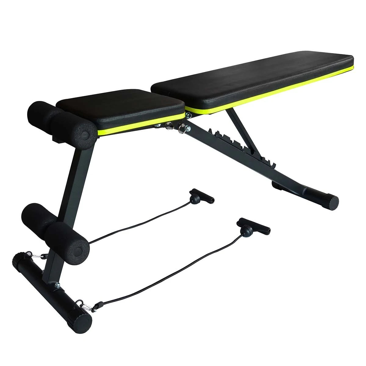 [EU Direkte] LIFEFIT Justerbar Bænk Sammenfoldelig Maveøvelsesbænk til Hjemmegymnastik med Støtte til Maks. 150 kg Kapacitet
