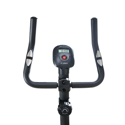 LIFEFIT EB3100 motionscykel 120 kg maks. belastningskapacitet fitnessudstyr med LED-display aerob motionscykel udstyr til hjemmetræning sport