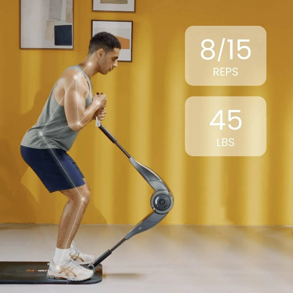 [EU Direkte] HALYTUS Hookee Plus Alt-i-en Smart Fitnessudstyr 5-100 lbs Modstand 20 Niveaus Justerbar Modstand App Træningsguide til Mave Hoftet Ben til Hjemmegymtræning med 1 Års Gratis Kurser