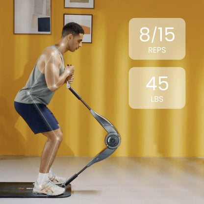 [EU Direkte] HALYTUS Hookee Plus Alt-i-en Smart Fitnessudstyr 5-100 lbs Modstand 20 Niveaus Justerbar Modstand App Træningsguide til Mave Hoftet Ben til Hjemmegymtræning med 1 Års Gratis Kurser