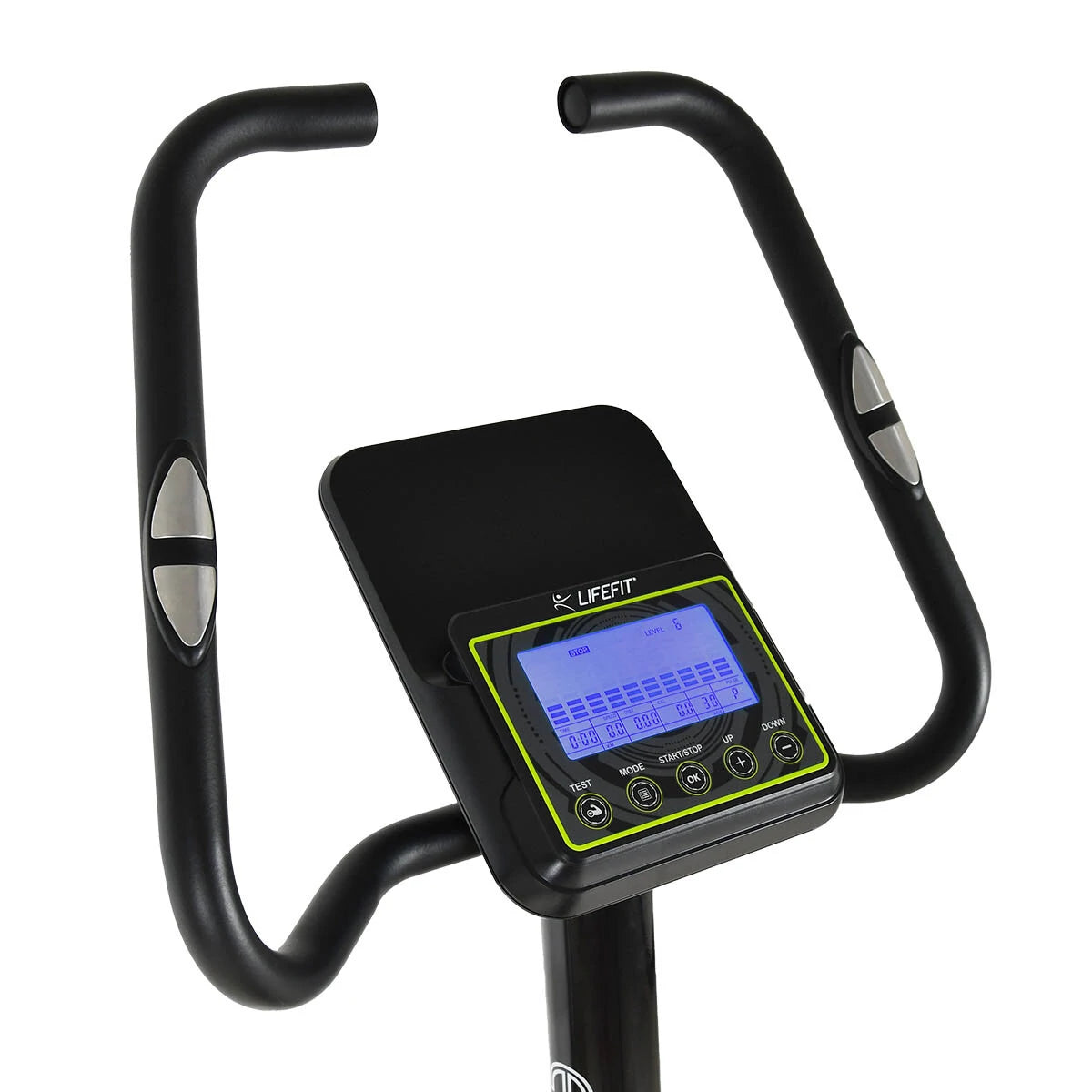 LIFEFIT EB5250 Motionscykel 150 kg Maksimal Belastning Fitnessudstyr med LED-skærm Aerob Fitnesscykel til Hjemmetræning Sport