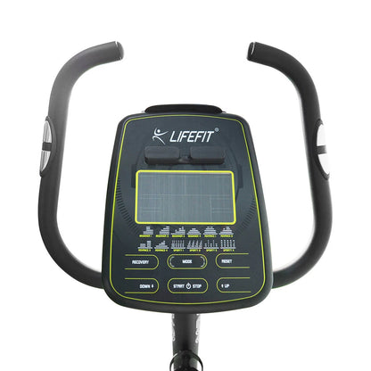 LIFEFIT EB7200 Motionscykel 150kg Maks. belastningskapacitet Fitnessudstyr med LED-display Aerobisk fitness cykeludstyr til hjemmetræning