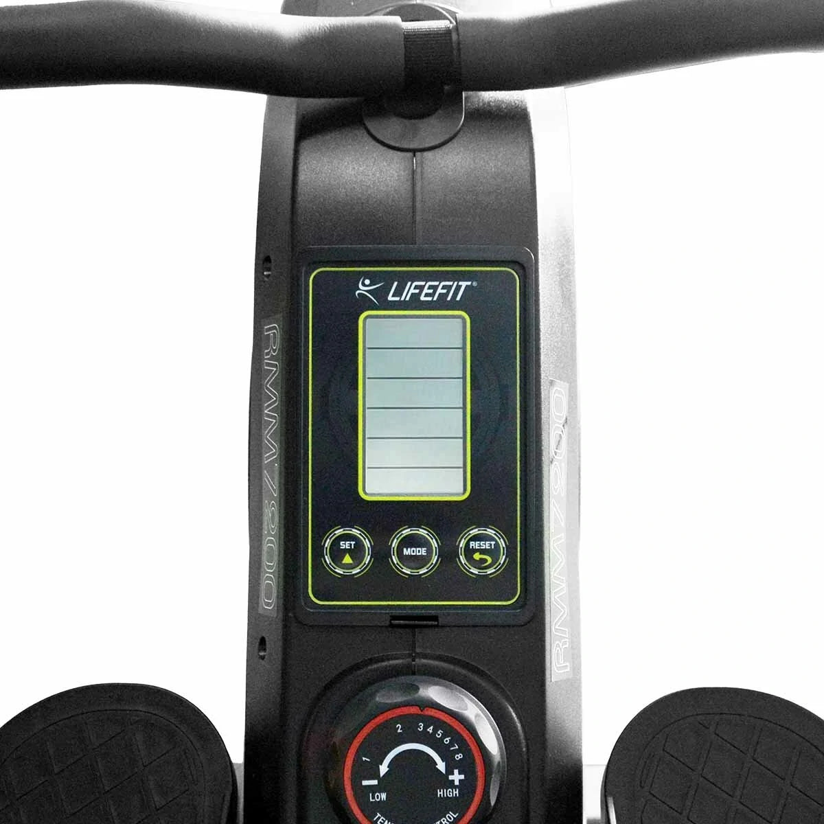 [EU Direkte] LIFEFIT RMM7200 Romaskine 100 kg Maksimal Belastningskapacitet Sammenfoldelig Justerbar Maskine med LCD Digital Monitor Helkrops Sundhedstræning til Hjemmegymbrug