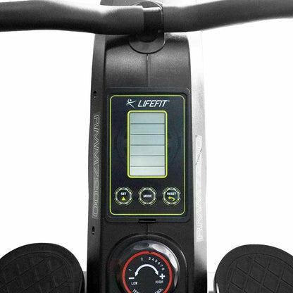 [EU Direkte] LIFEFIT RMM7200 Romaskine 100 kg Maksimal Belastningskapacitet Sammenfoldelig Justerbar Maskine med LCD Digital Monitor Helkrops Sundhedstræning til Hjemmegymbrug