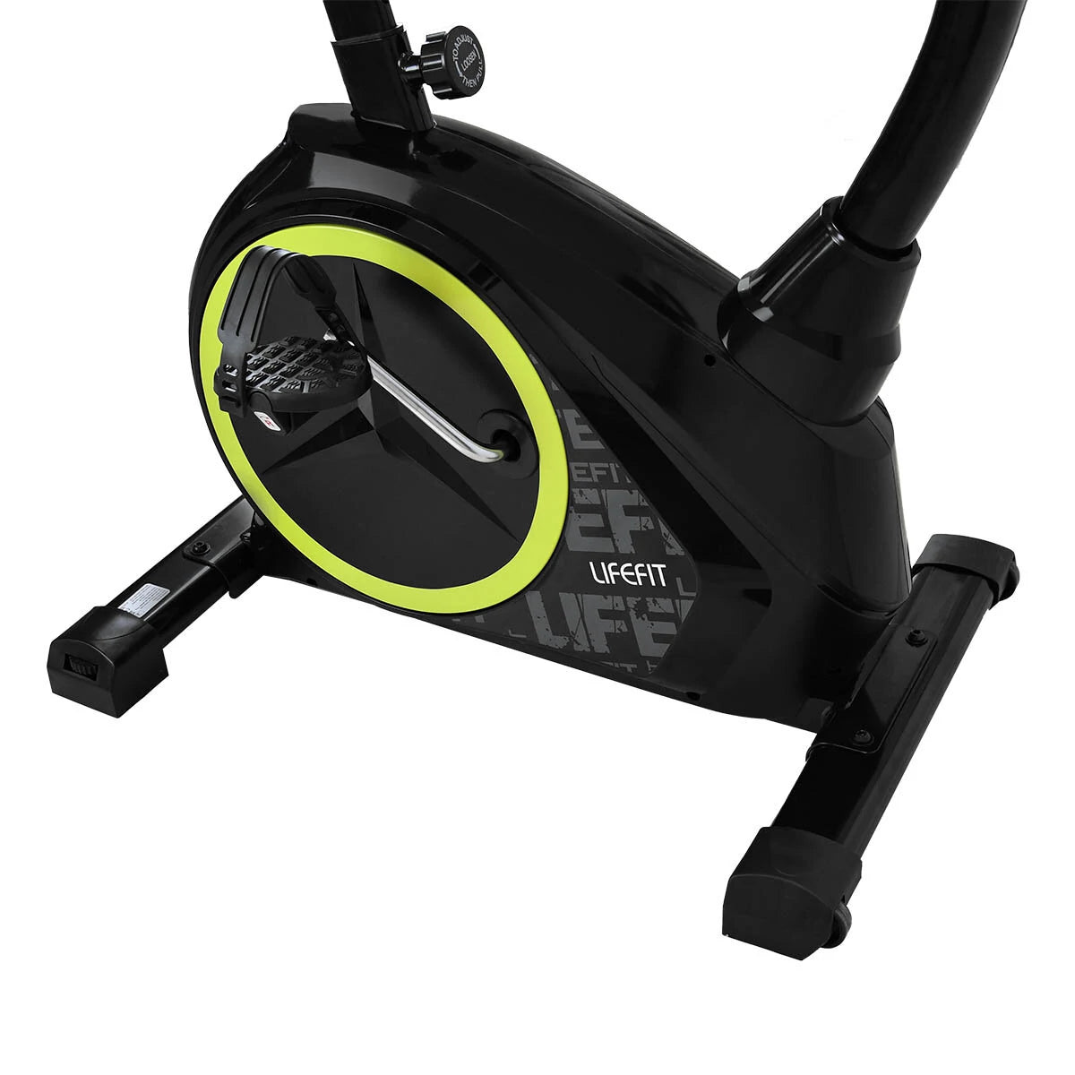 LIFEFIT EB5250 Motionscykel 150 kg Maksimal Belastning Fitnessudstyr med LED-skærm Aerob Fitnesscykel til Hjemmetræning Sport
